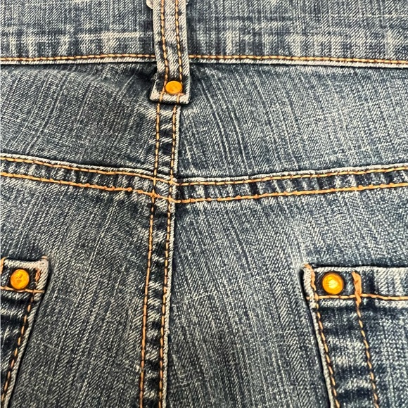 Jeanstar Jeans Womens Size 16W Cropped Capri Stretch Light Wash Denim Studded - Picture 5 of 12